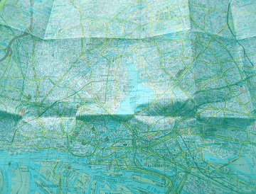 Travel time map